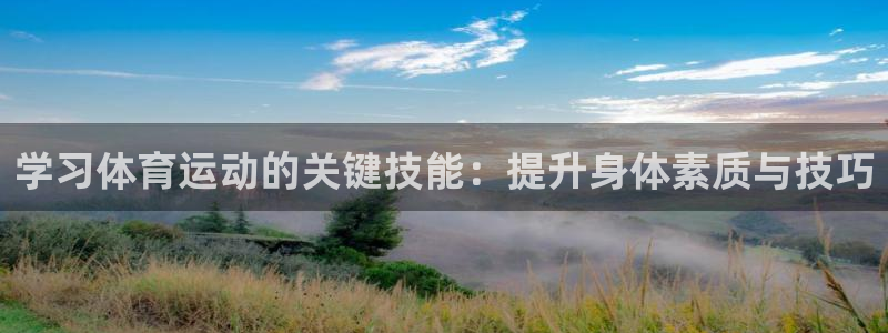 看球通体育a：学习体育运动的关键技能：提升身体素质与技巧